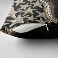 Beige Polynesian Starfish Unique Pattern Pillow Cover