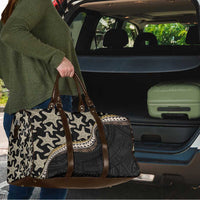 Beige Polynesian Starfish Unique Pattern Travel Bag
