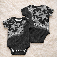 Monotone Polynesian Starfish Unique Pattern Baby Onesie LT01 - Polynesian Pride