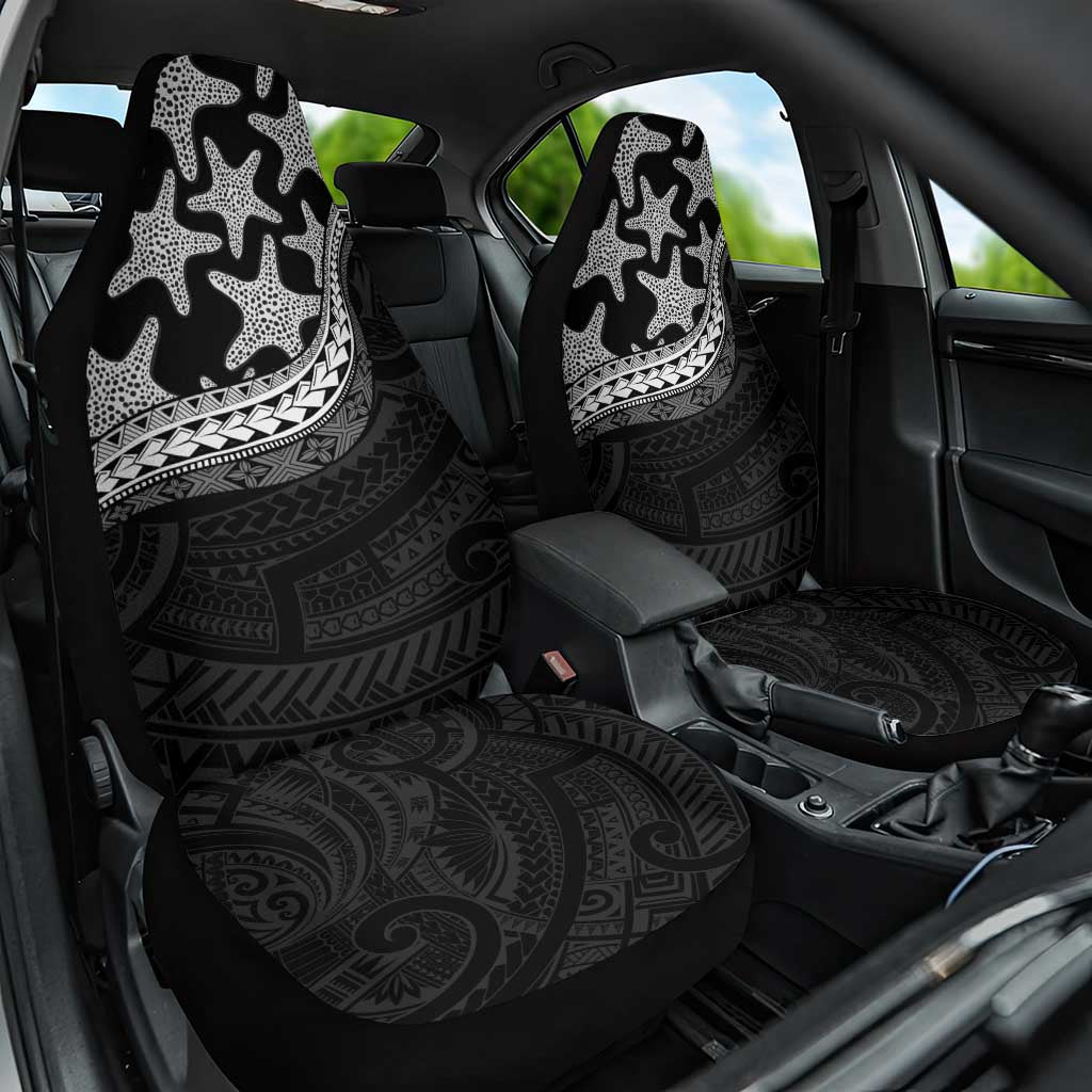 Monotone Polynesian Starfish Unique Pattern Car Seat Cover