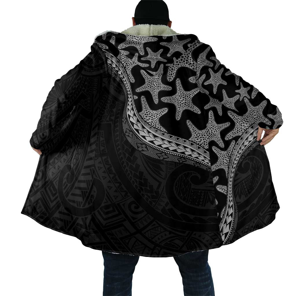Monotone Polynesian Starfish Unique Pattern Cloak