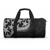 Monotone Polynesian Starfish Unique Pattern Duffle Bag LT01 One size Black - Polynesian Pride