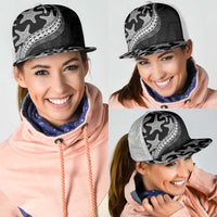 Monotone Polynesian Starfish Unique Pattern Mesh Trucker Cap