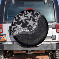 Monotone Polynesian Starfish Unique Pattern Spare Tire Cover
