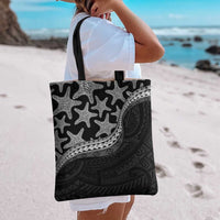 Monotone Polynesian Starfish Unique Pattern Tote Bag