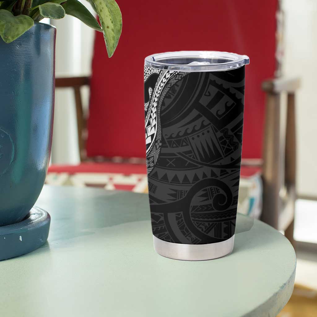 Monotone Polynesian Starfish Unique Pattern Tumbler Cup