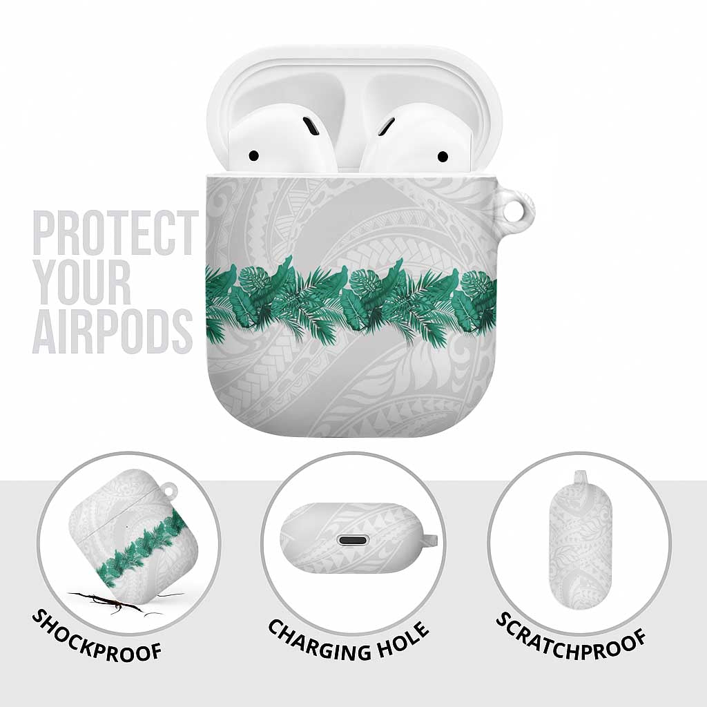 Hawaii Tropical Leaves AirPods Case Polynesian Pattern