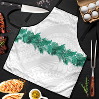 Hawaii Tropical Leaves Apron Polynesian Pattern
