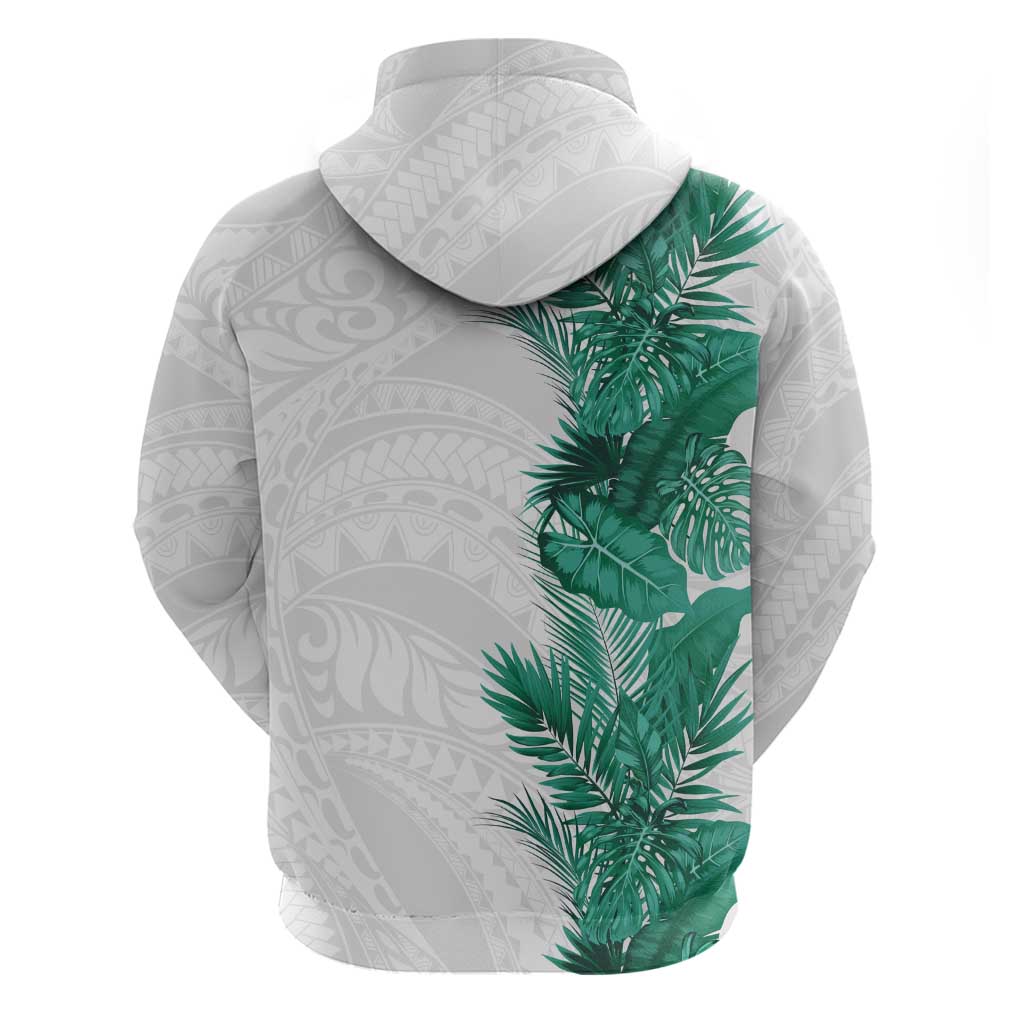 Hawaii Tropical Leaves Hoodie Polynesian Pattern