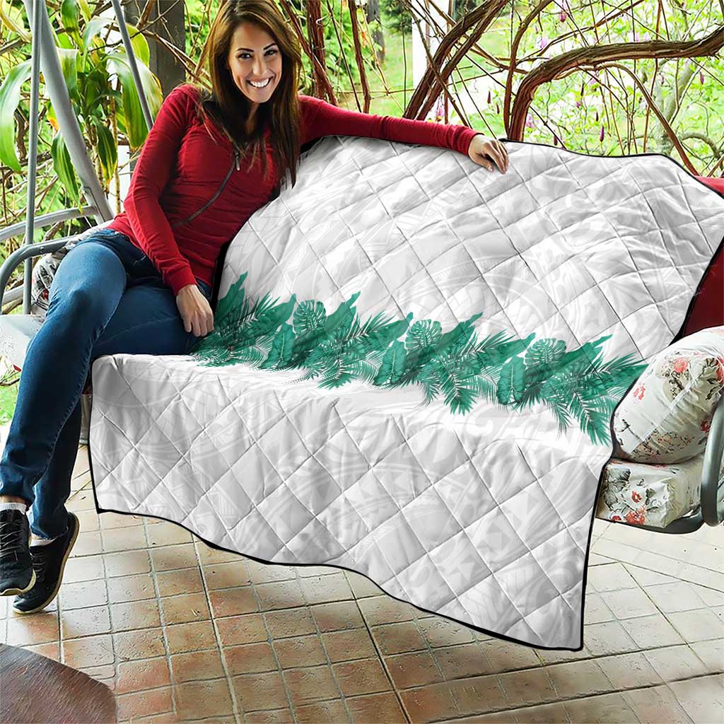 Hawaii Tropical Leaves Quilt Polynesian Pattern
