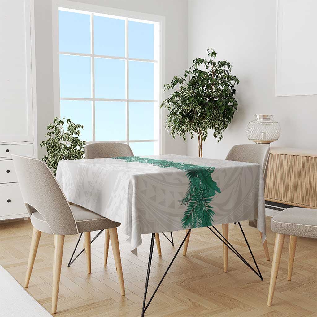 Hawaii Tropical Leaves Tablecloth Polynesian Pattern