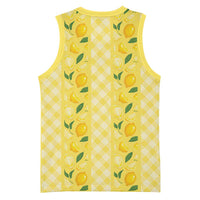 Hawaii Lemon Palaka Basketball Jersey Striped Stylized