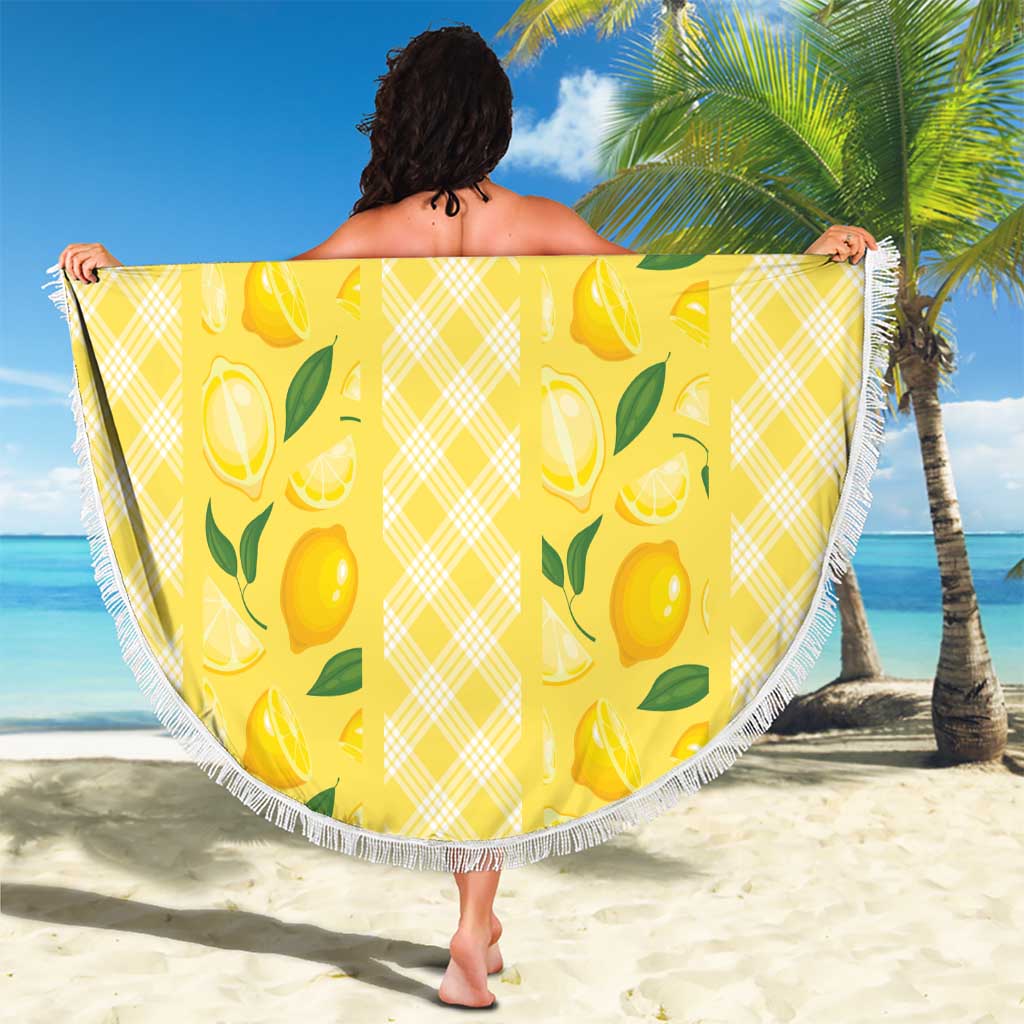 Hawaii Lemon Palaka Beach Blanket Striped Stylized