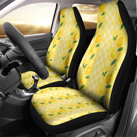 Hawaii Lemon Palaka Car Seat Cover Striped Stylized