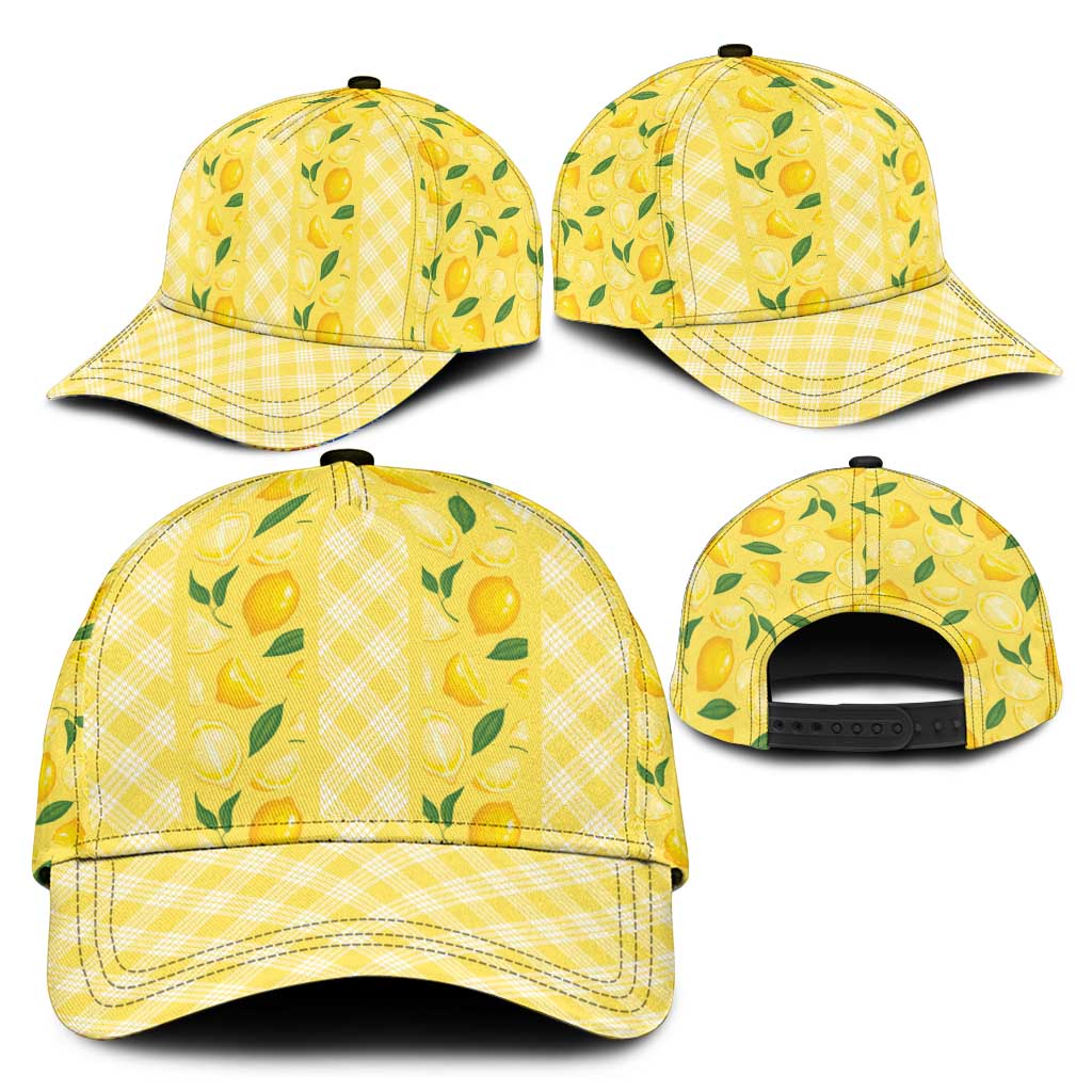 Hawaii Lemon Palaka Classic Cap Striped Stylized