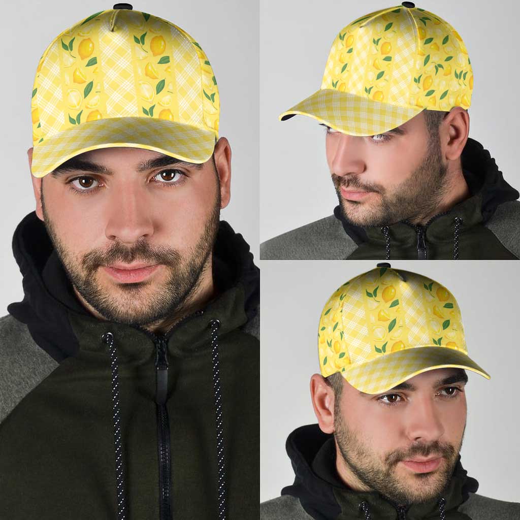 Hawaii Lemon Palaka Classic Cap Striped Stylized
