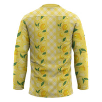 Hawaii Lemon Palaka Hockey Jersey Striped Stylized