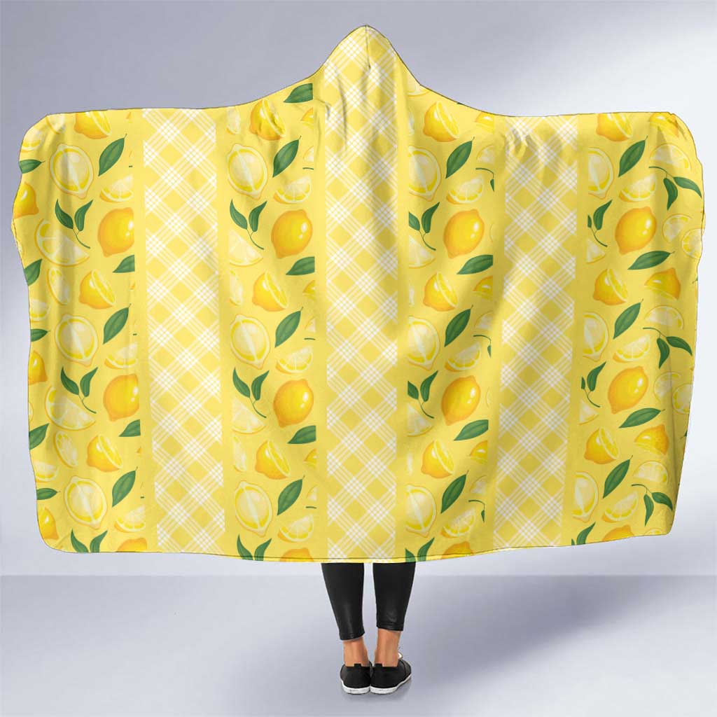 Hawaii Lemon Palaka Hooded Blanket Striped Stylized