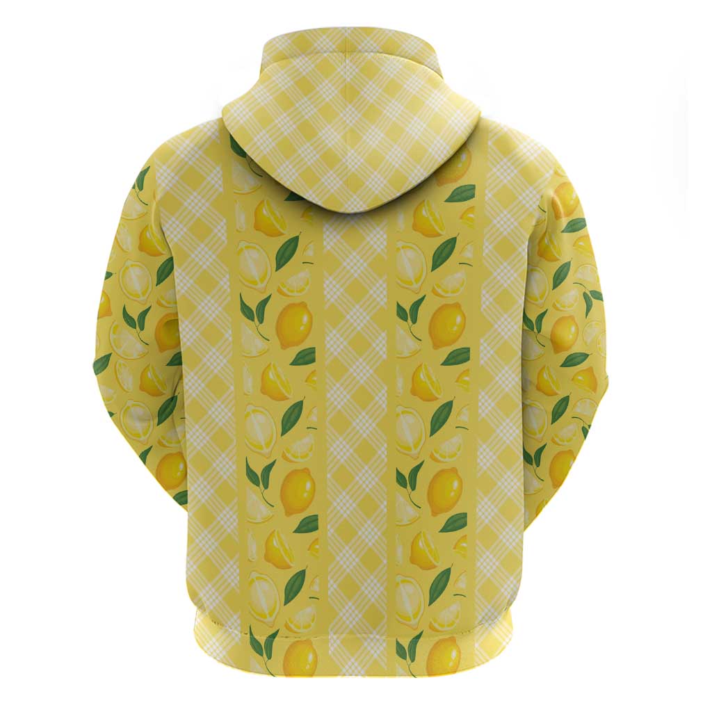 Hawaii Lemon Palaka Hoodie Striped Stylized