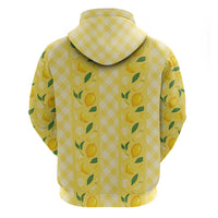 Hawaii Lemon Palaka Hoodie Striped Stylized