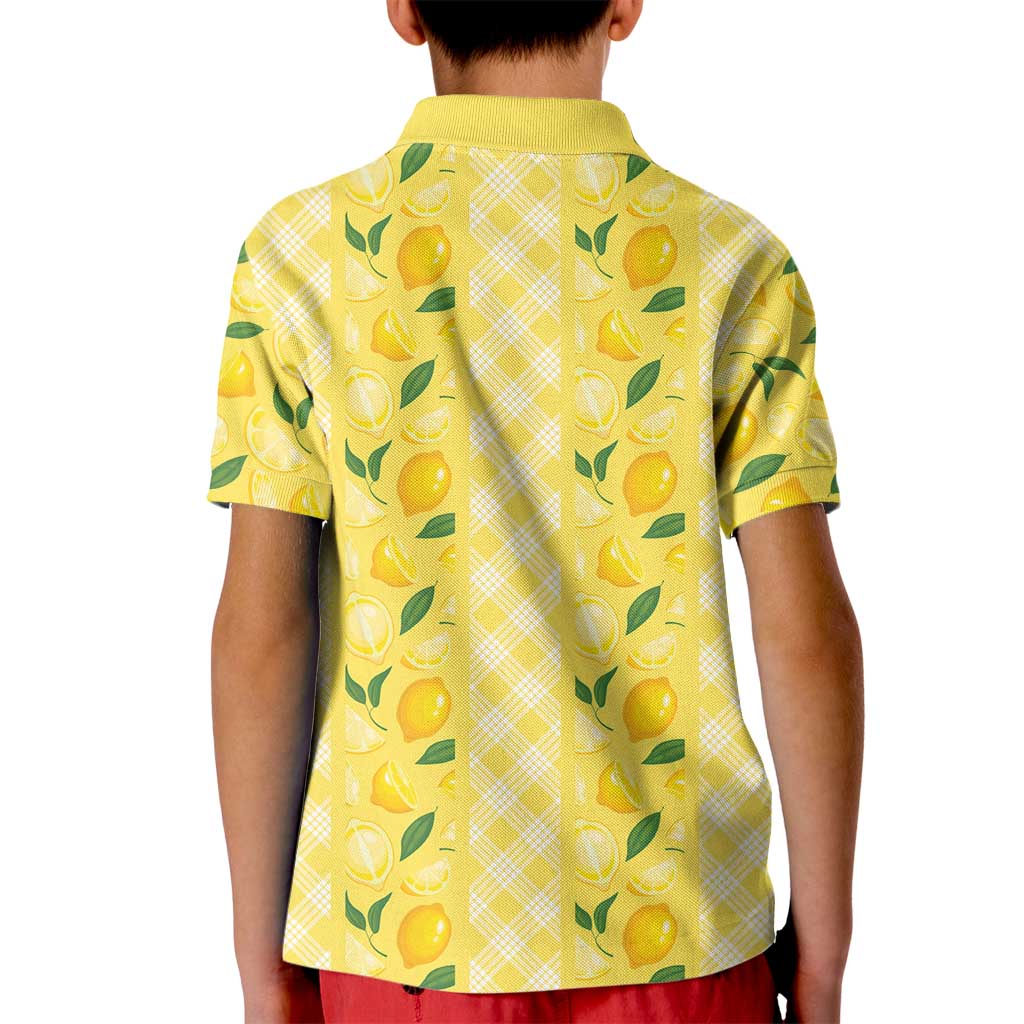 Hawaii Lemon Palaka Kid Polo Shirt Striped Stylized