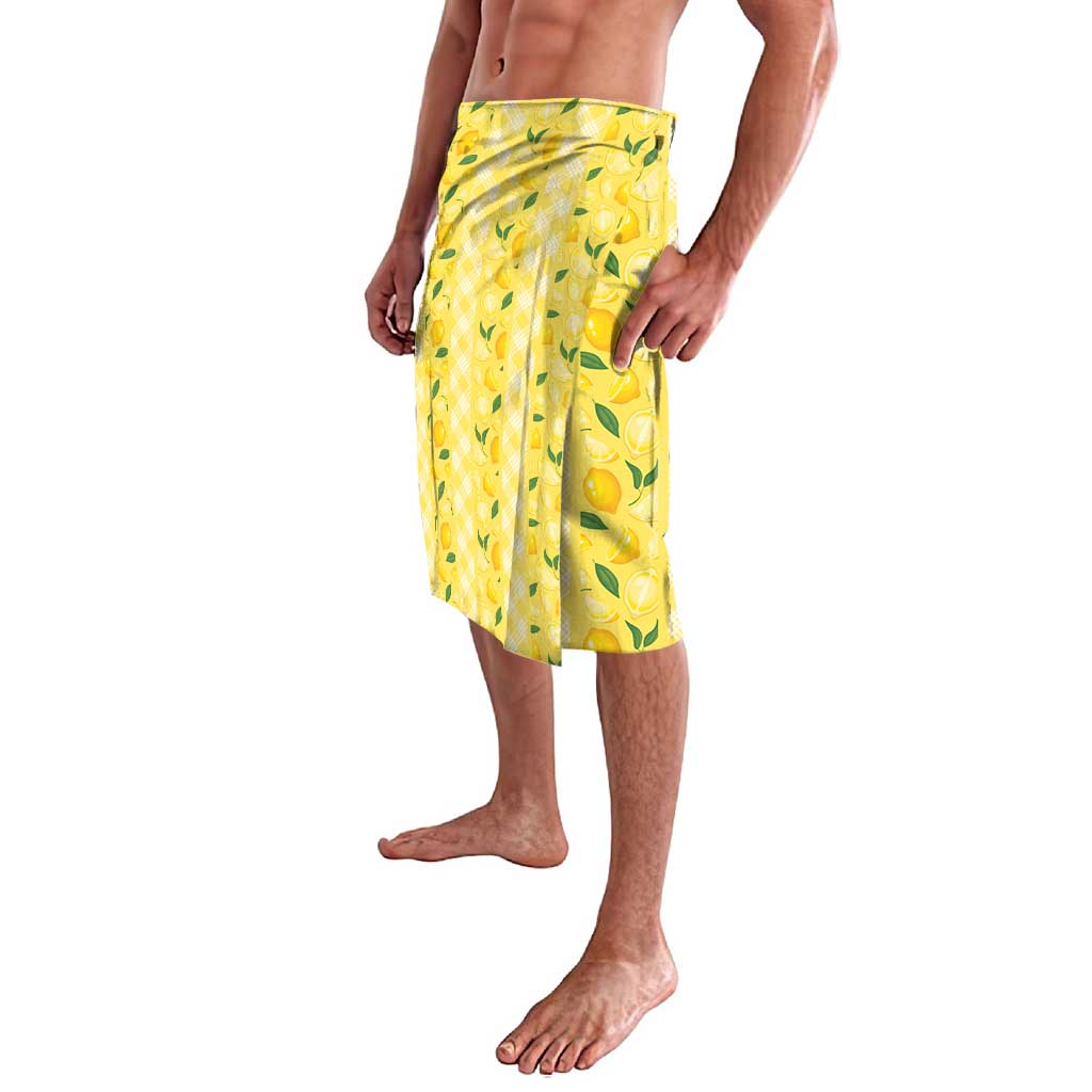 Hawaii Lemon Palaka Lavalava Striped Stylized