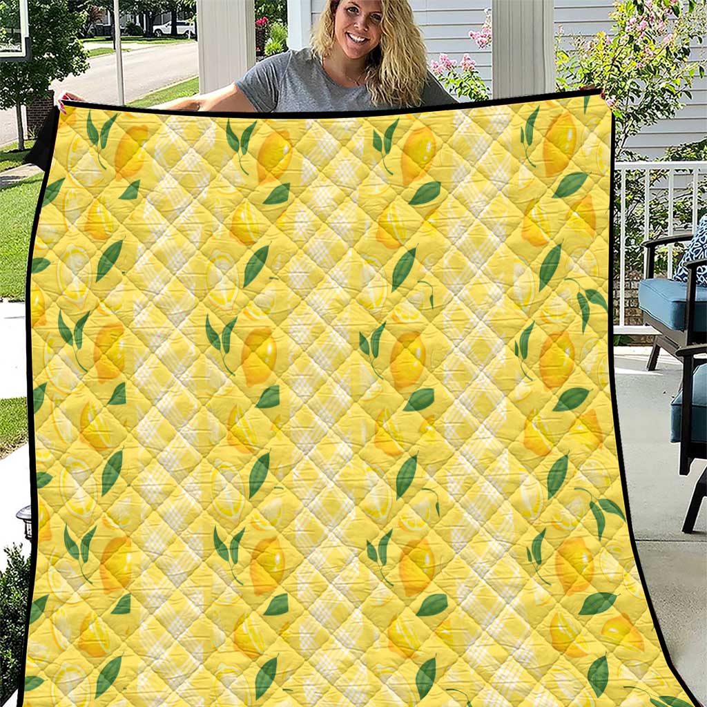 Hawaii Lemon Palaka Quilt Striped Stylized