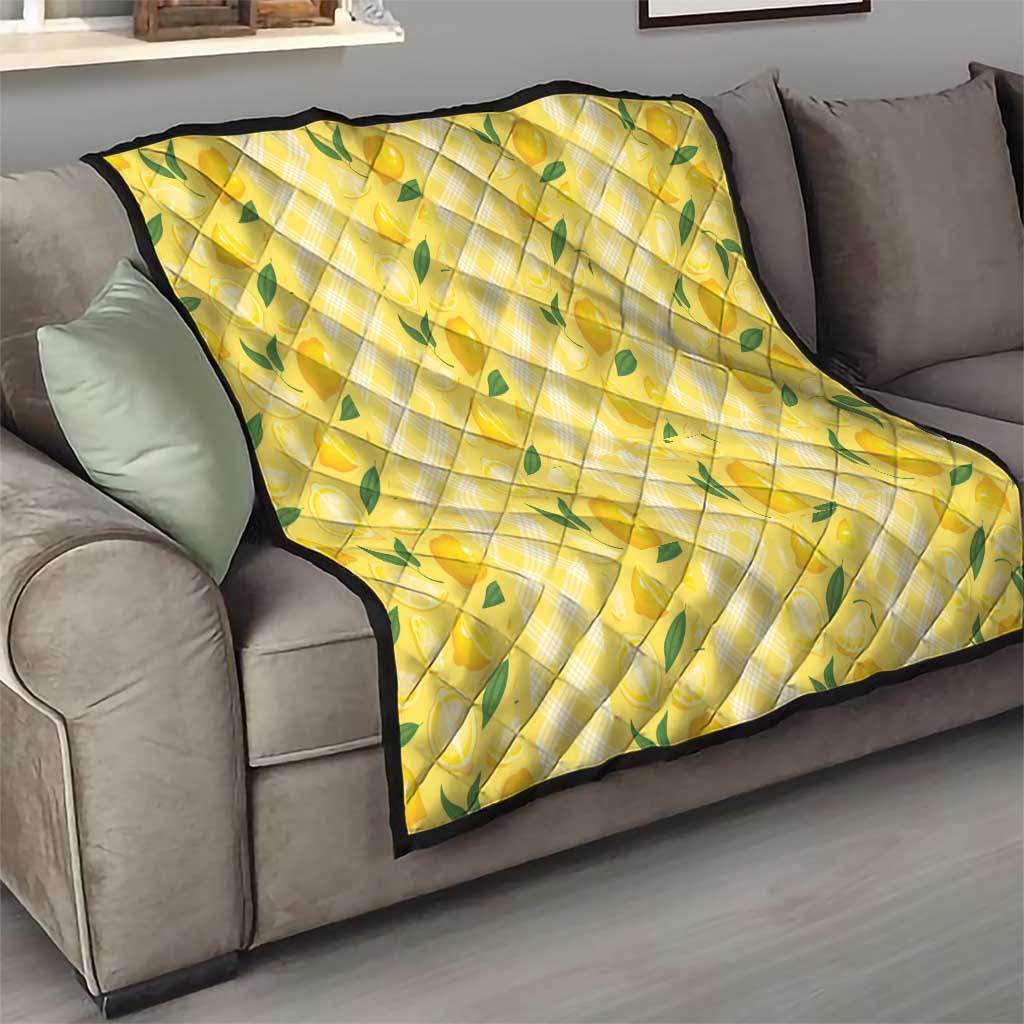 Hawaii Lemon Palaka Quilt Striped Stylized