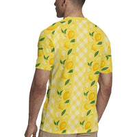 Hawaii Lemon Palaka Rugby Jersey Striped Stylized