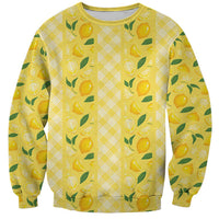 Hawaii Lemon Palaka Sweatshirt Striped Stylized