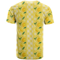 Hawaii Lemon Palaka T Shirt Striped Stylized