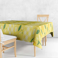Hawaii Lemon Palaka Tablecloth Striped Stylized