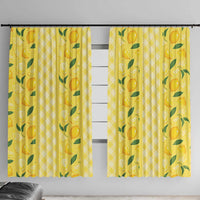 Hawaii Lemon Palaka Window Curtain Striped Stylized