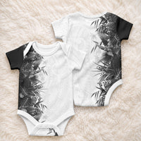 Hawaii Tropical Plant Monochrome Baby Onesie Vibrant Polynesian Pattern LT01 - Polynesian Pride