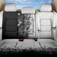 Hawaii Tropical Plant Monochrome Back Car Seat Cover Vibrant Polynesian Pattern