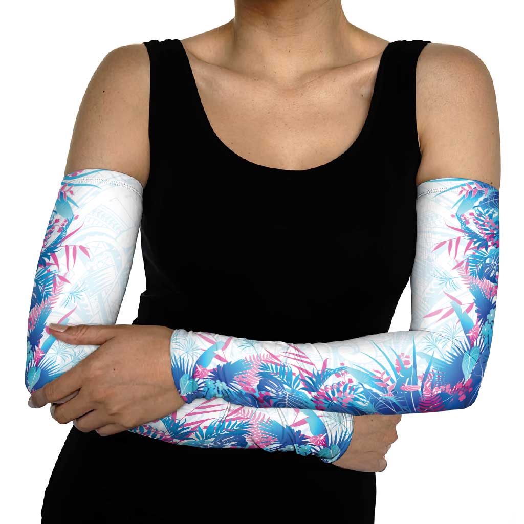 Hawaii Tropical Plant UliUli Arm Sleeves Vibrant Polynesian Pattern