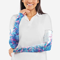 Hawaii Tropical Plant UliUli Arm Sleeves Vibrant Polynesian Pattern