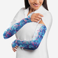 Hawaii Tropical Plant UliUli Arm Sleeves Vibrant Polynesian Pattern