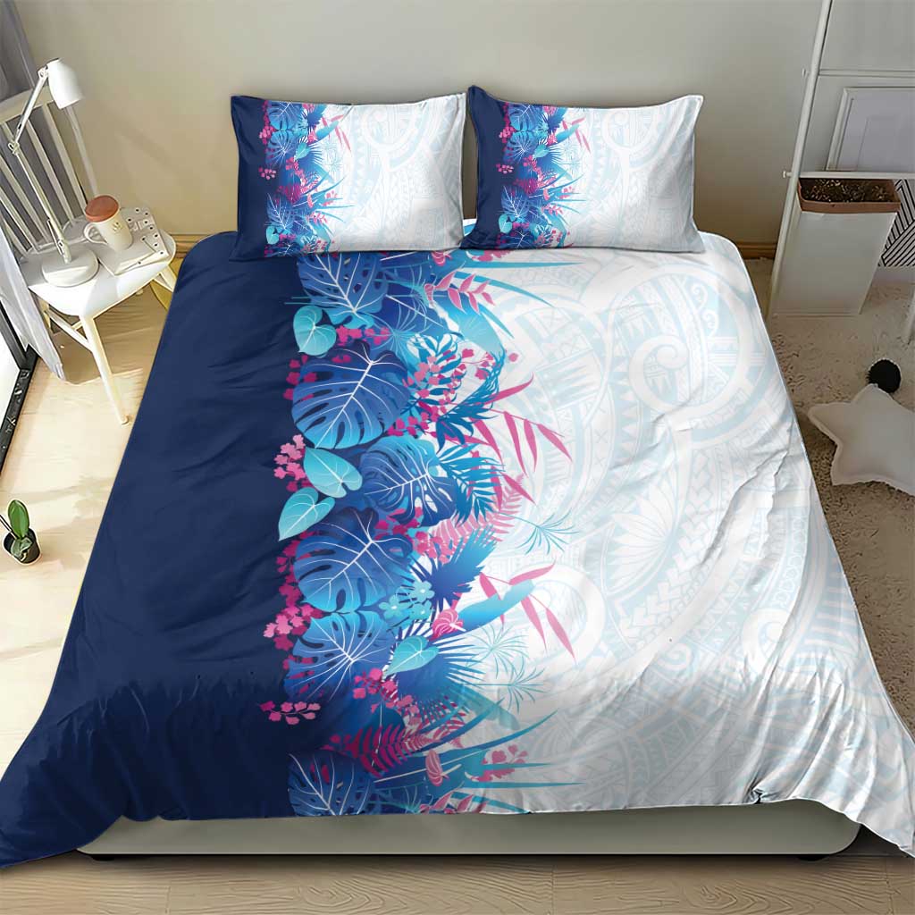 Hawaii Tropical Plant UliUli Bedding Set Vibrant Polynesian Pattern