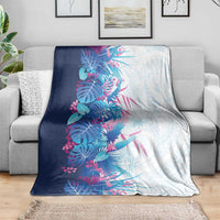 Hawaii Tropical Plant UliUli Blanket Vibrant Polynesian Pattern