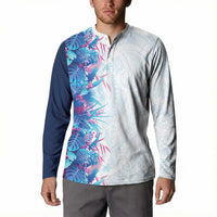 Hawaii Tropical Plant UliUli Button Sweatshirt Vibrant Polynesian Pattern