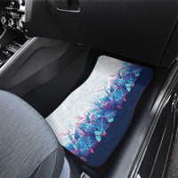 Hawaii Tropical Plant UliUli Car Mats Vibrant Polynesian Pattern