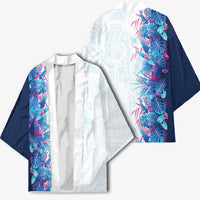 Hawaii Tropical Plant UliUli Kimono Vibrant Polynesian Pattern