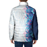 Hawaii Tropical Plant UliUli Padded Jacket Vibrant Polynesian Pattern