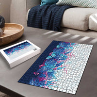 Hawaii Tropical Plant UliUli Puzzle Vibrant Polynesian Pattern