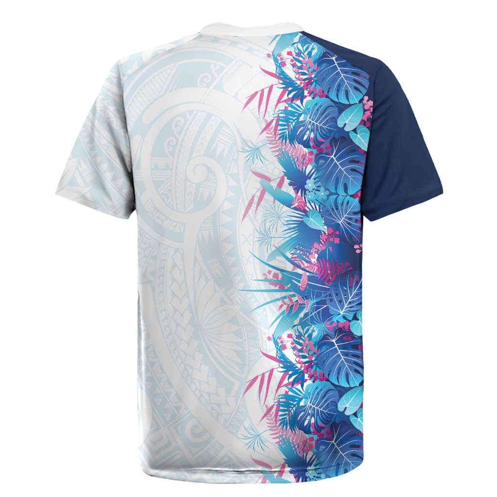 Hawaii Tropical Plant UliUli Rugby Jersey Vibrant Polynesian Pattern