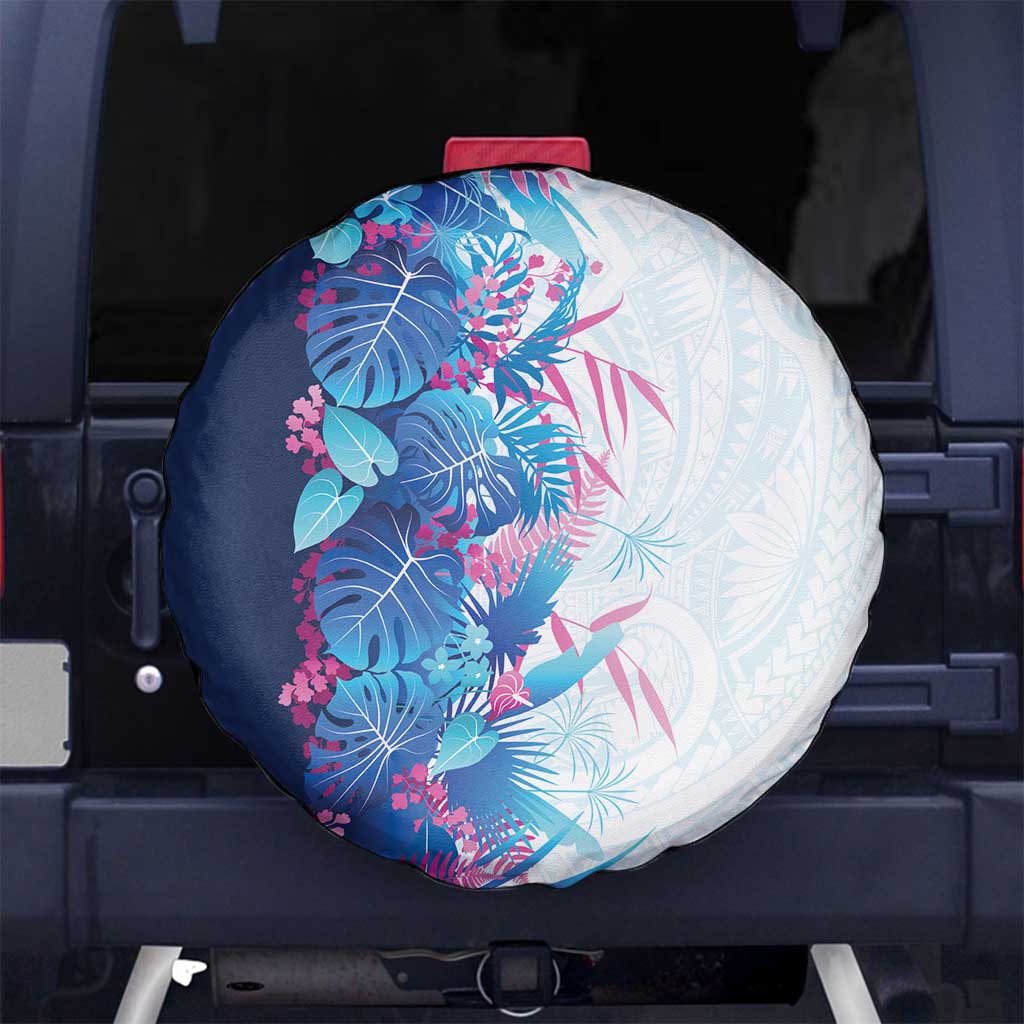 Hawaii Tropical Plant UliUli Spare Tire Cover Vibrant Polynesian Pattern
