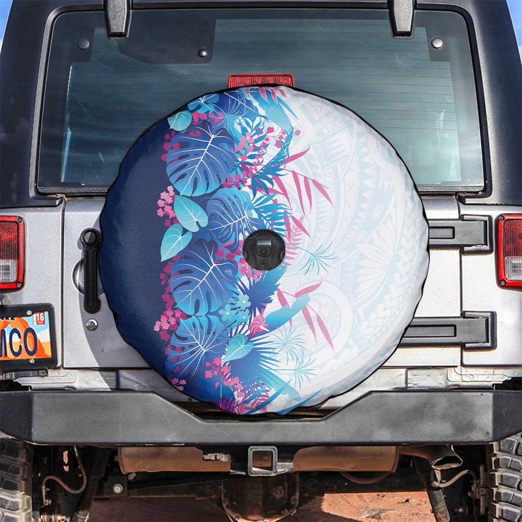 Hawaii Tropical Plant UliUli Spare Tire Cover Vibrant Polynesian Pattern