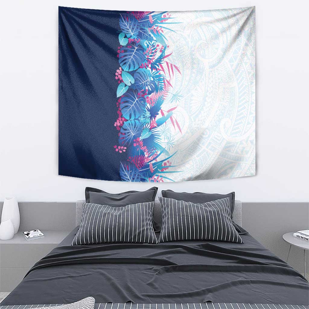 Hawaii Tropical Plant UliUli Tapestry Vibrant Polynesian Pattern