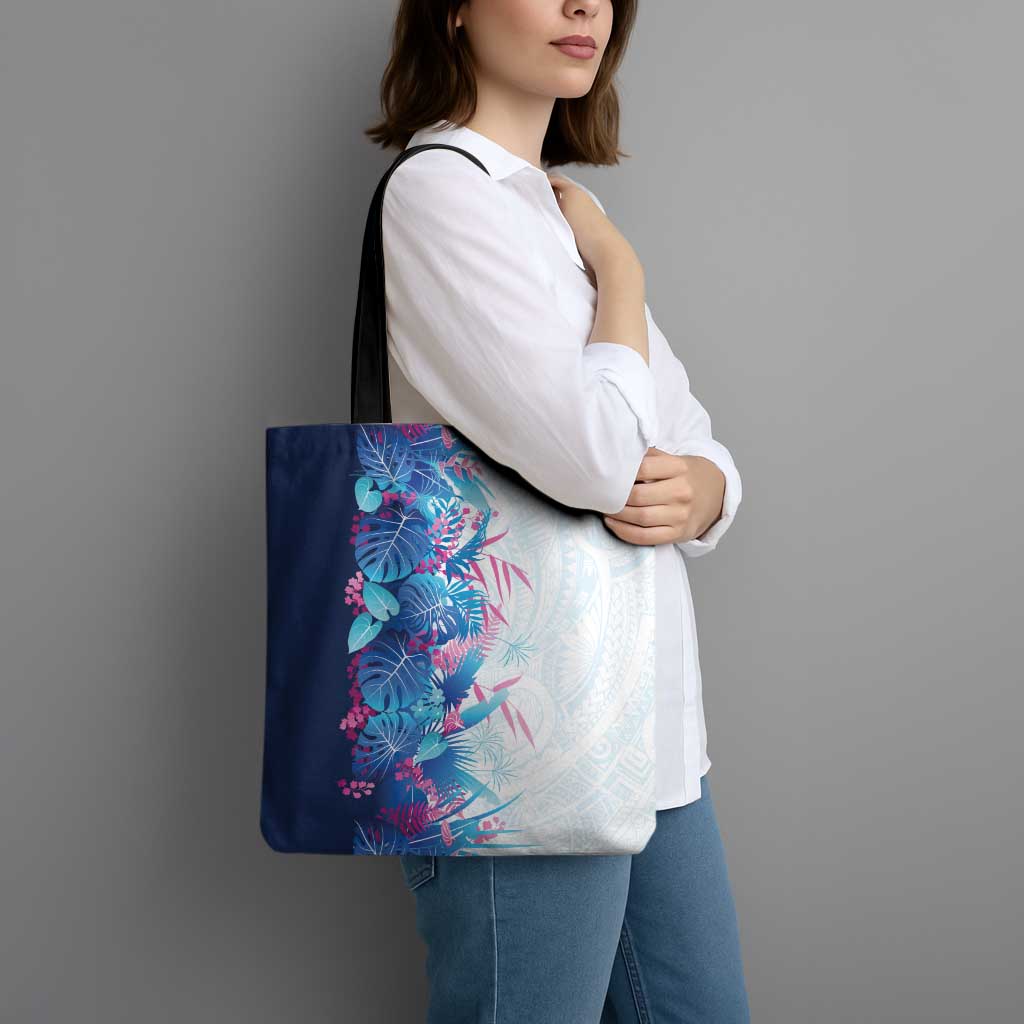 Hawaii Tropical Plant UliUli Tote Bag Vibrant Polynesian Pattern